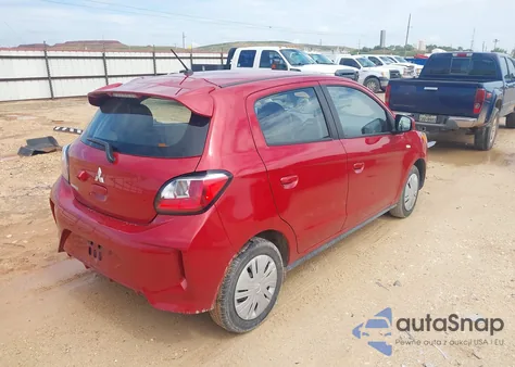 2024 Mitsubishi Mirage Es/Le z USA, uszkodzony, nr VIN ML32AUHJ0RH009101